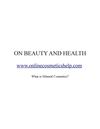 ON BEAUTY AND HEALTH - What Is Mineral Cosmetics