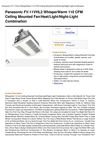 Panasonic FV-11VHL2 Whisperwarm 110 CFM Ceiling Mounted Fan Heat Light Night-Light Combination