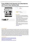 Krups XP2280 Combi Espresso And Coffee Machine With Precise Tamp, Stainless Steel