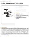 Sunkist SK860 Masticating Juicer, Chrome