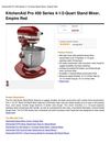 Kitchenaid Pro 450 Series 4-1 2-Quart Stand Mixer, Empire Red