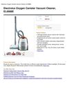 Electrolux Oxygen Canister Vacuum Cleaner, EL6988E