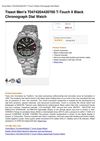 Tissot Men's T0474204420700 T-Touch II Black Chronograph Dial Watch