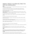 MISION, VISION Y VALORES DEL FORO Y DE IMPULSO EMPRESARIAL