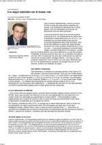 Les négos salariales sur la bonne voie (LSA)