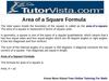 Area of a Square Formula