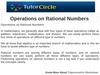 Operations on Rational Numbers