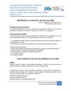 Identificación y evaluación de recursos Web