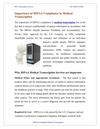 Importance of HIPAA Compliance in Medical Transcription