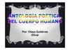 Antología poética del cuerpo humano