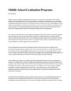 Middle School Graduation Programs