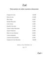 Lista de Precios Indumentaria Zaé Juan David Mantilla 