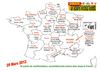Carte de France des manifestations pour le 29 mars 2012