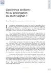 Conférence de Bonn : fin ou prolongation du conflit afghan ?