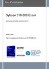 Pass SYBASE 510-308 Exam 