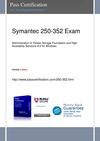 Pass SYMANTEC 250-352 Exam 