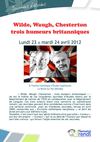 ICES - Wilde, Waugh, Chesterton : trois humeurs britanniques