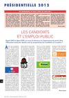 Dossier Présidentielle 2012 du Sgen-CFDT, la place de l'école dans les différents programmes