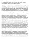 A Single Drunken Almost All The Time [Prose Poem _ Today In How To Speak Spanish And English] Reedited