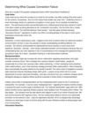 Determining What Causes Connection Failure