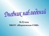 Дневник наблюдений 56 Ручеек 4 этап