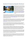 Benefits Of A Dominican Republic Villa Rental