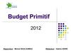 Budget Primitif 2012