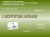 Architecture Japonaise. originale