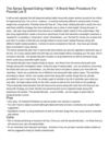 The Sensa Spread Eating Habits _ A Brand New Procedure For Pounds Los S
