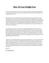 Important read it-Lose Weight -Cautious Diet Tips To Lose Weight Fast