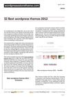 Collection of a 32 Best wordpress themes 2012