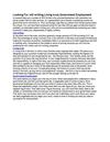 Looking For will writing,Living trust,Government Employment