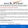 West Bengal Board Of Secondary Education Syllabus 