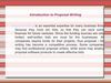 Introduction to Proposal Writing