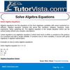 Solve Algebra Equations