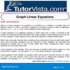 Graph Linear Equations