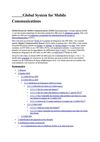 Global System for Mobile Communications
