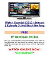 Watch Scandal (2012) Season 1 Episode 3 Hell Hath No Fury