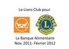 Banque Alimentaire 2011-2012
