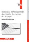 Guide 2012 des comptes de campagne de l'Ordre des Experts-comptables