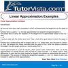 Linear Approximation Examples