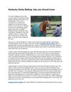Kentucky Derby Betting: tips you should know