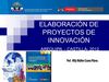 PROYECTO DE INNOVACIÓN PEDAGOGICA ELABORACIÓN