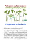 Compte-rendu de la conférence "Pollinisation, le gîte et le couvert" 