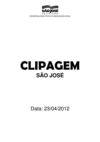 Clipagem São José 23/04/2012
