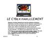 le cyber harcèlement 