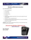 Blackberry 9780 Unlocking Instructions