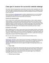 Clear goal is essence for successful website redesign 