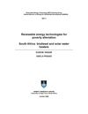 South Africa: Biodiesel and Renewable Energy Technologies For Poverty Alleviation 