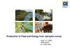Production of Feed and Energy from Jatropha Curcas 